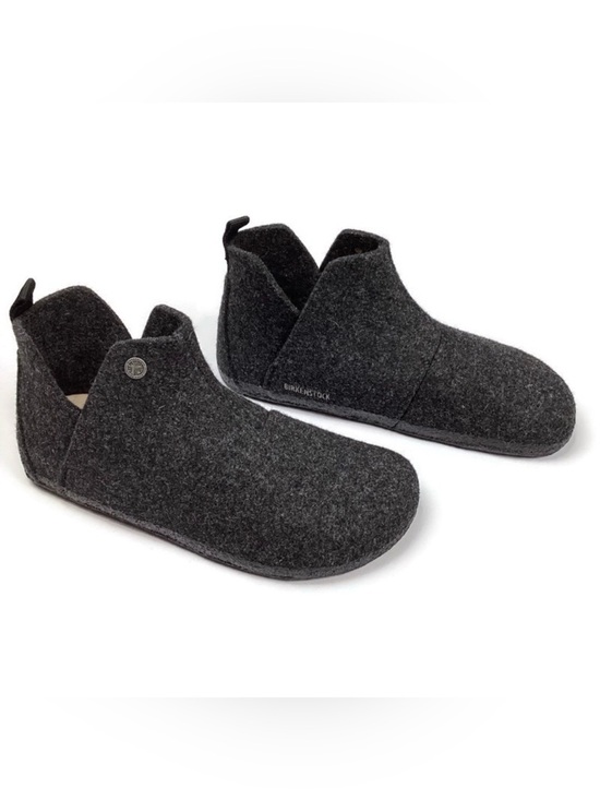 Birkenstock Andermatt Wool Felt Gray Slipper Boots Mens 9 Womens 11 NWOT